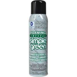 Simple Green Foaming Crystal Industrial Cleaner and Degreaser, 20 oz. Aerosol, 12 Cans/Case
