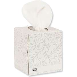 Tork Advanced Facial Tissue, 2-Ply, White, Cube Box, 94 Sheets/Box, 36 Boxes/Case