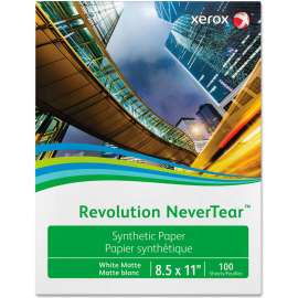 Xerox Revolution NeverTear Paper, White, 5 mil, 8-1/2" x 11", 500 Sheets/Ream