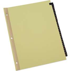 Universal Deluxe Preprinted Simulated Leather Tab Dividers, 31-Tab, 1 - 31, 11" x 8.5", Buff