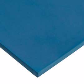 USA Sealing Buna-N Strip 36"L x 4"W x 1/4" Thick, Blue, Detectable, 60A, Acrylic Adhesive