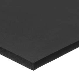 USA Sealing Foam Buna-N/PVC Sheet 36"L x 36"W x 1/4" Thick, Black, Acrylic Adhesive