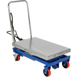Pneumatic-Hydraulic Mobile Scissor Lift Table AIR-1000 1000 Lb. Capacity