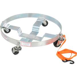 Drum Dolly DRUM-QUAD-H with Rubber Wheels for 5, 30 & 55 Gallon Drums