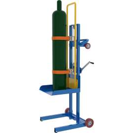 Mechanical Hand Winch Gas Cylinder Lifter - 500 Lb. Capacity