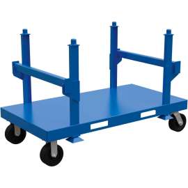 Heavy Duty Steel Stackable Material Cart 71" x 39" x 45", Blue, 5000lb Capacity