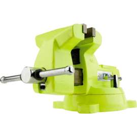 Wilton 63188 Model 1560 6" Jaw Width 4-1/8" Throat Depth High-Visibility Safety Vise W/ Swivel