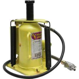 Tiger Tool 20-Ton Air Hydraulic Bottle Jack-Yellowjackit - ESC10446