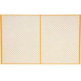 Machinery Wire Fence Partition Panel, 8'W, Yellow