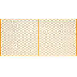 Machinery Wire Fence Partition Panel, 10'W, Yellow