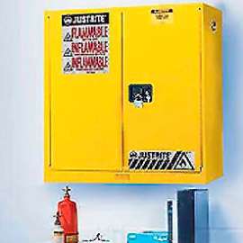 Justrite 20 Gallon Flammable Liquid Cabinet Manual 2 Door Vertical Storage