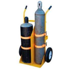 Welding Cylinder Cart CYL-E-FF Foam-Filled Wheels 34-1/4 x 22-13/16
