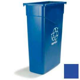 Carlisle TrimLine Recycling Can, 23 Gallon, Blue