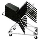 NPS - Chrome Plated Steel 18 Folding Chair Dolly for 8200 Series Chairs