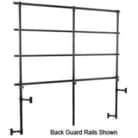 NPS - Black Steel Side Guard Rails for 2-Level Choral Risers