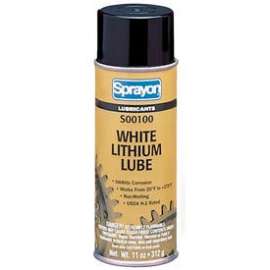 Sprayon LU100 White Lithium Grease, 11 oz. Aerosol Can - SC0100000