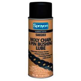 Sprayon LU202 Moly Chain Lubricant, 11 oz. Aerosol Can - s00202000