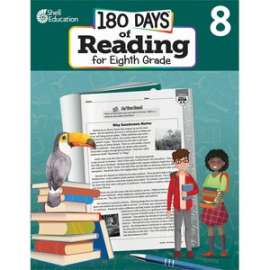 Shell Education 180 Days of Reading for Eighth Grade Printed Book