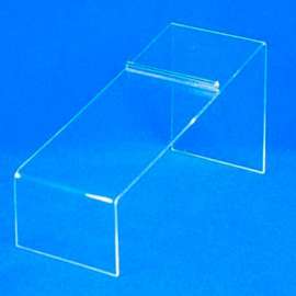 Shoe Display, 8-1/4" L x 4" H, 3/32" Thickness, Acrylic, Clear