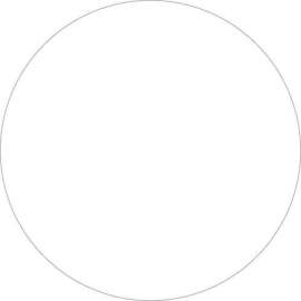 3/4" Dia. Round Removable Paper Labels, White, Roll of 500