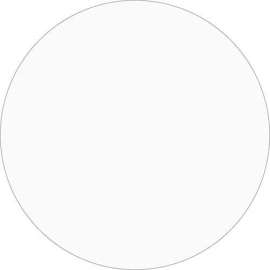 1" Dia. Round Removable Paper Labels, Clear, Roll of 500