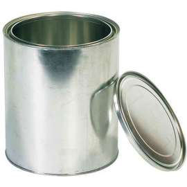 Global Industrial Metal Paint Cans, 1 Gal., Silver, 36/Pack