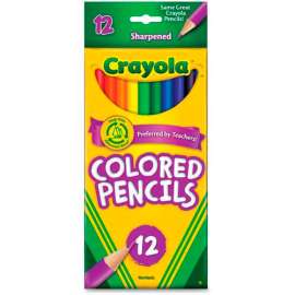 Crayola Colored Pencils, Sharpened, Assorted, 12/Set