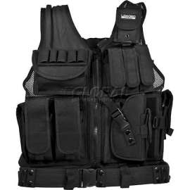 Barska Loaded Gear VX-200 Tactical Vest (Right Handed Use), 22"L x 38-50"W