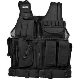 Barska Loaded Gear VX-200 Tactical Vest (Left Handed Use), 22"L x 38-50"W