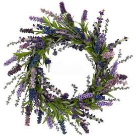 Nearly Natural 20'' Lavender Wreath