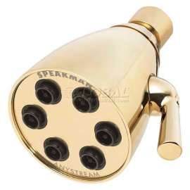 Speakman Anystream Icon 6-Jet Shower Head, Polished Brass Finish, 2.5 GPM