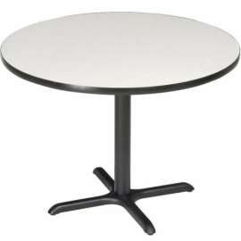 Interion 36" Round Counter Height Restaurant Table, Gray