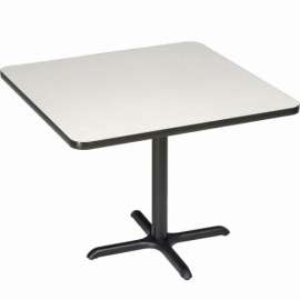 Interion 42" Square Counter Height Restaurant Table, Gray