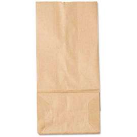 Duro Bag Paper Grocery Bags, #5, 5-1/4"W x 3-7/16"D x 10-15/16"H, Kraft, 500/Pack