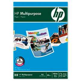 Multipurpose Paper - HP 112000CT - 8-1/2" x 11" - 96 Bright - 20lb - White - 5000 Sheets/Carton