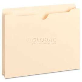 Smead 2-Ply Top File Jackets, 2" Accordion Expansion, Letter, 11 Point Manila, 50/Box