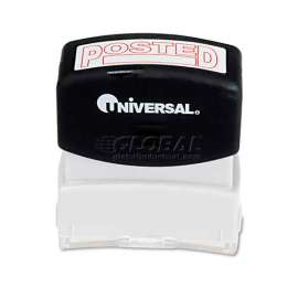 Universal Message Stamp, POSTED, Pre-Inked/Re-Inkable, Red
