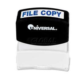 Universal Message Stamp, FILE COPY, Pre-Inked/Re-Inkable, Blue