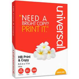 Copy Paper Universal UNV21200PLT White - 8-1/2 x 11 - 20 lb. - 200,000 Sheets/Pallet