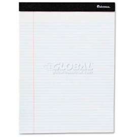 Universal One Perforated Edge Ruled Writing Pads, Jr. Legal, 6/Pack, White