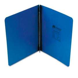 Unviversal Pressboard Report Cover, Prong Clip, Letter, 3" Capacity, Dark Blue