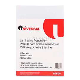 Universal Clear Laminating Pouches, 3 mil, 9 x 11 1/2, 25/Pack