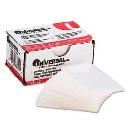 Unverical Clear Laminating Pouches, 5 mil, 2 3/16 x 3 11/16, Business Card Size, 100/Box