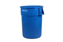 44-Gallon Blue Round Trash Can