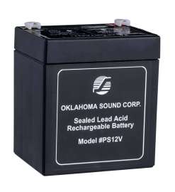 NPS - Power Sonic Black 12V 5-Amp Rechargeable Battery for Lecterns