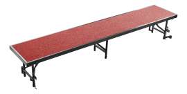 NPS - Red Carpet 96"L x 18"W x 16"H Standing Straight Choral Riser