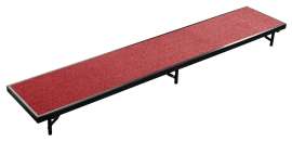 NPS - Red Carpet 96"L x 18"W x 8"H Standing Straight Choral Riser