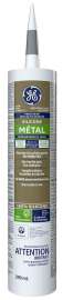 GE Silicone II SE2185 Metal Sealant, Metallic Gray, 24 hr Curing, 10.1 oz