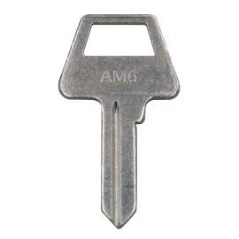 AM6 Nickel Plated Blank Key, 100/Pack