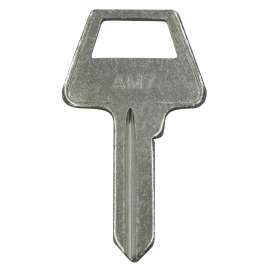 AM7 Nickel Plated Blank Key, 100/Pack